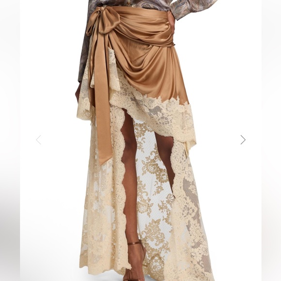 Zimmermann Dresses & Skirts - Zimmermann Asymmetrical Skirt in Brown and Cream